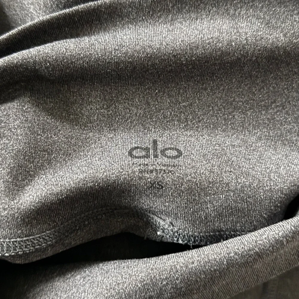 Alo Yoga Moto‎ Leggings Anthracite High Waist Mesh - XSmall